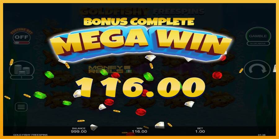 Gold Fishy Free Spins automat za igre na sreću, slika 3