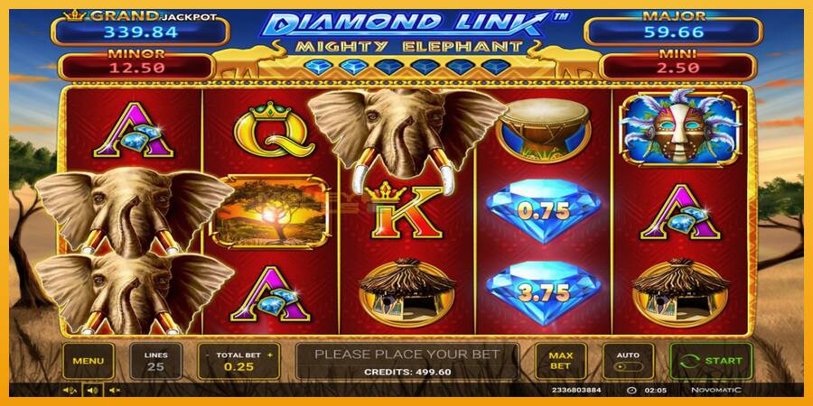 Diamond Link: Mighty Elephant automat za igre na sreću, slika 1