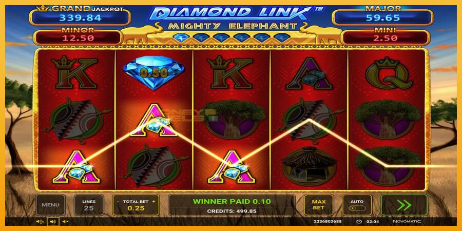 Diamond Link: Mighty Elephant automat za igre na sreću, slika 2