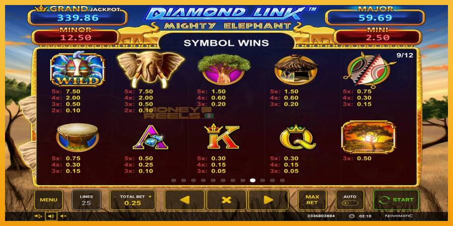 Diamond Link: Mighty Elephant automat za igre na sreću, slika 7