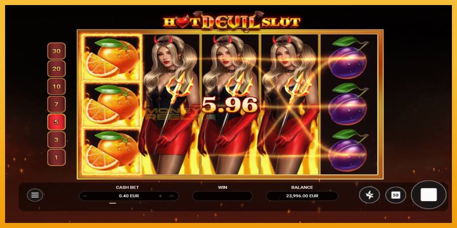 Hot Devil Slot automat za igre na sreću, slika 4