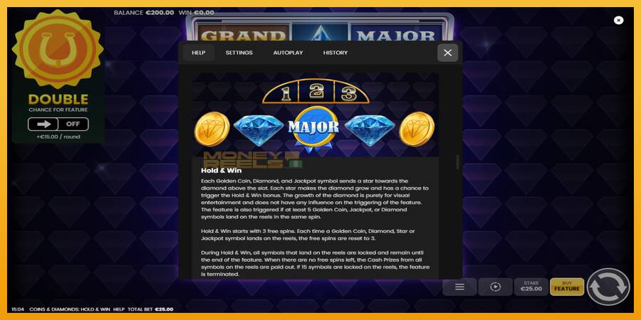 Coins & Diamonds: Hold and Win automat za igre na sreću, slika 6