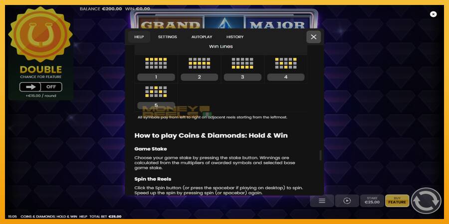 Coins & Diamonds: Hold and Win automat za igre na sreću, slika 7