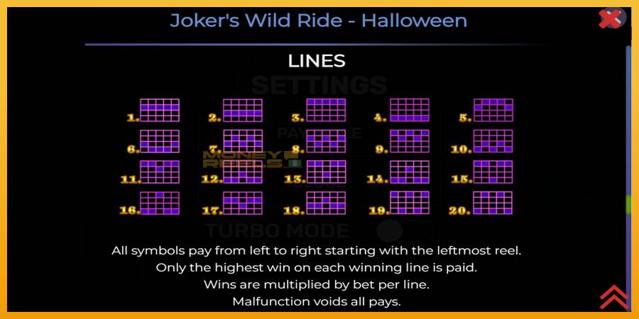 Jokers Wild Ride Halloween automat za igre na sreću, slika 7