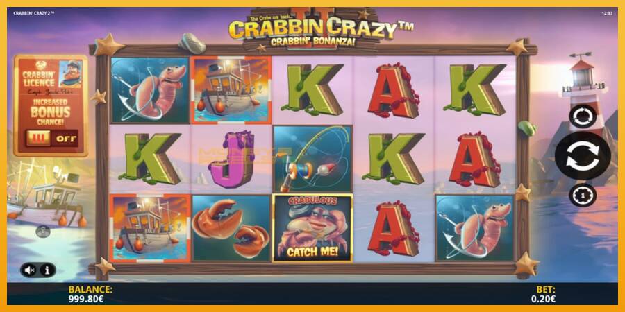 Crabbin Crazy 2 automat za igre na sreću, slika 2