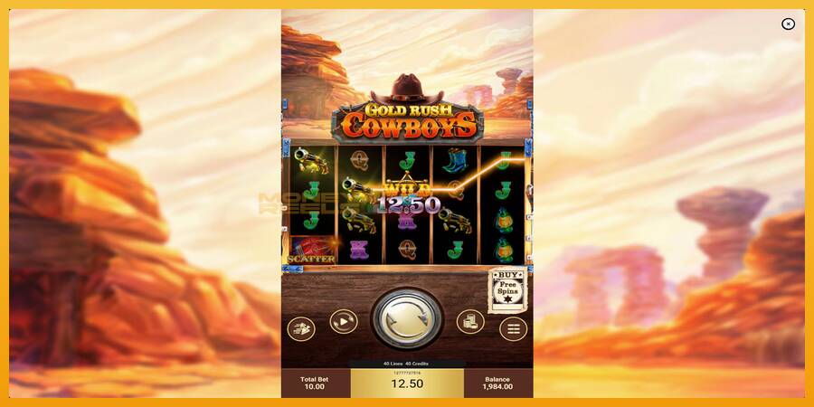 Gold Rush Cowboys automat za igre na sreću, slika 3