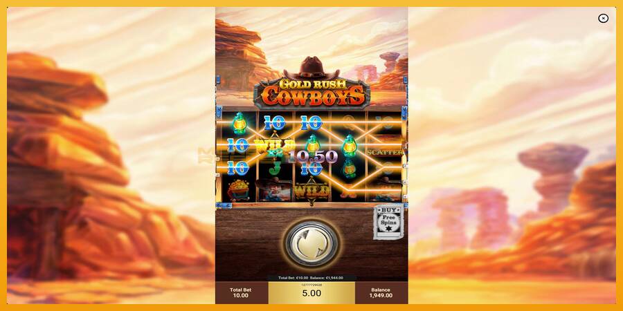 Gold Rush Cowboys automat za igre na sreću, slika 5