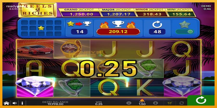 Reels 2 Riches with Reel Bingo automat za igre na sreću, slika 2