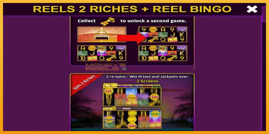 Reels 2 Riches with Reel Bingo automat za igre na sreću, slika 4