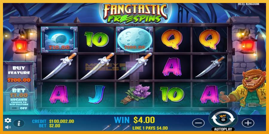 Fangtastic Freespins automat za igre na sreću, slika 3