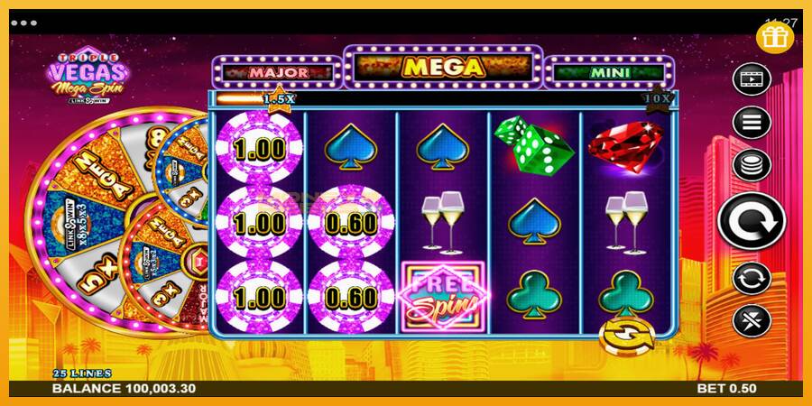 Triple Vegas Mega Spin automat za igre na sreću, slika 3