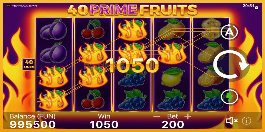 40 Prime Fruits automat za igre na sreću, slika 4