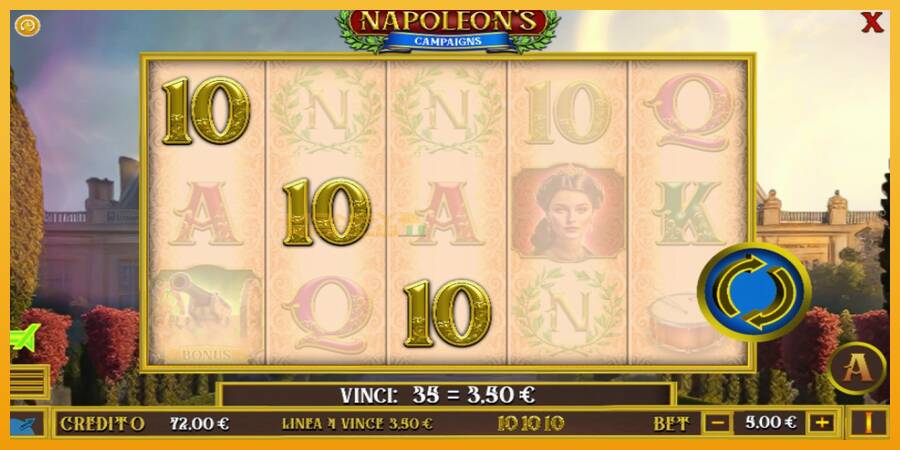 Napoleons Campaigns automat za igre na sreću, slika 3