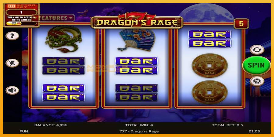 777 - Dragons Rage automat za igre na sreću, slika 3