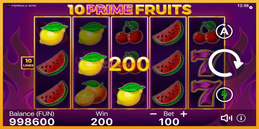 10 Prime Fruits automat za igre na sreću, slika 3