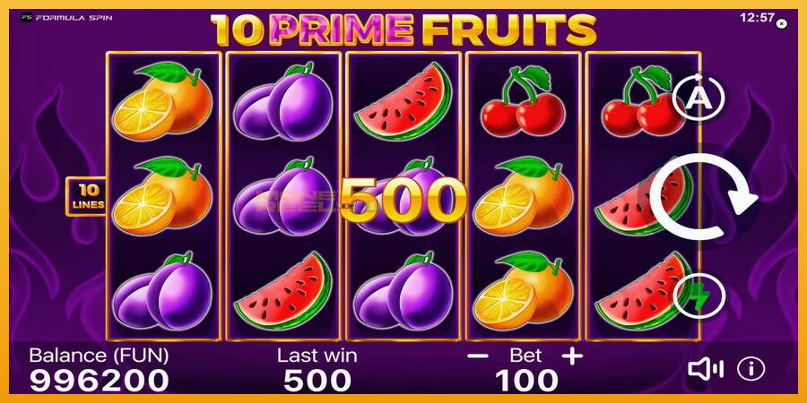 10 Prime Fruits automat za igre na sreću, slika 4