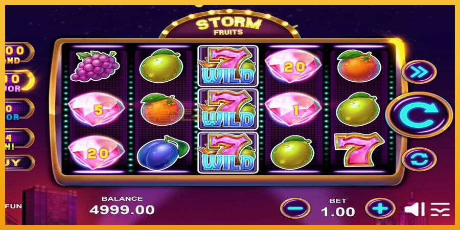 Storm Fruits automat za igre na sreću, slika 3