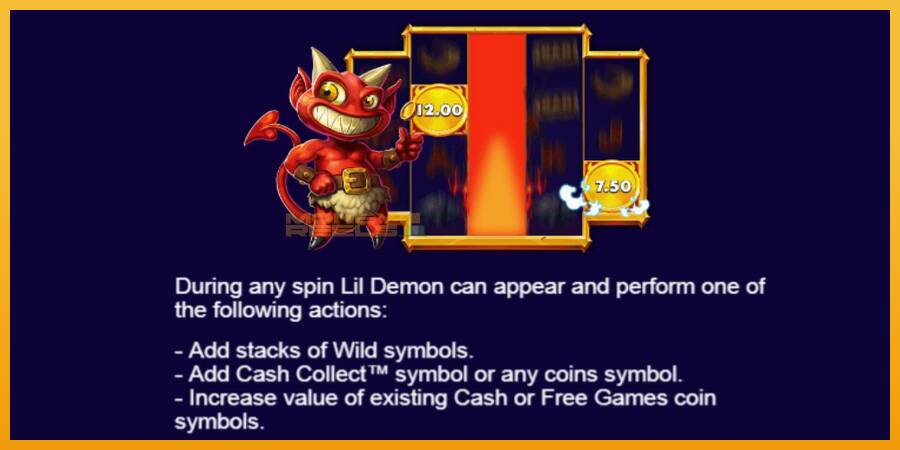 Lil Demon Mega Cash Collect automat za igre na sreću, slika 5