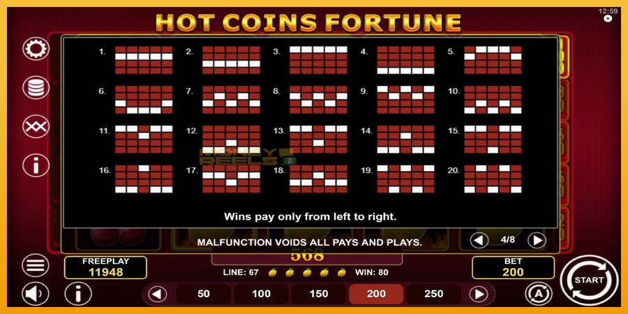 Hot Coins Fortune automat za igre na sreću, slika 7