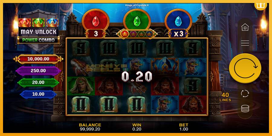 Kings of Crystals II Power Combo automat za igre na sreću, slika 2