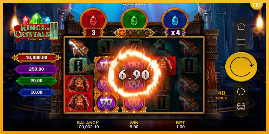 Kings of Crystals II Power Combo automat za igre na sreću, slika 4