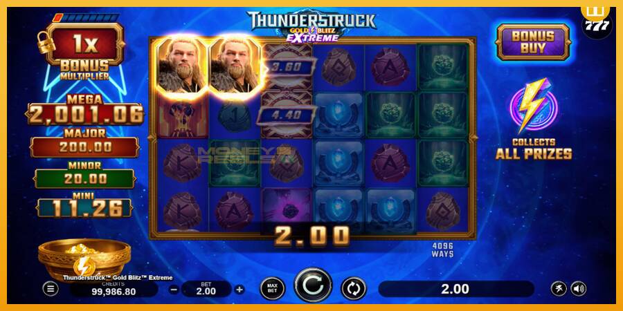 Thunderstruck Gold Blitz Extreme automat za igre na sreću, slika 4