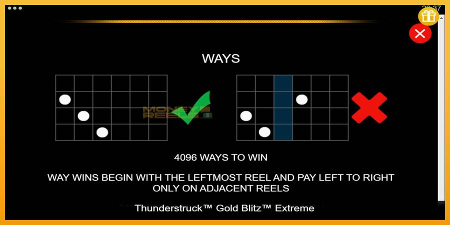 Thunderstruck Gold Blitz Extreme automat za igre na sreću, slika 7