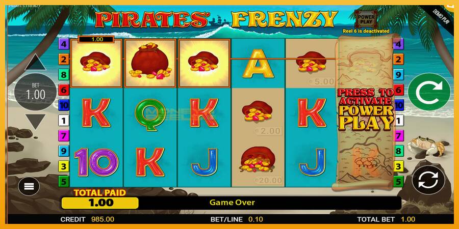 Pirates Frenzy automat za igre na sreću, slika 4