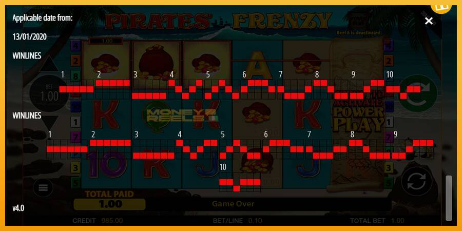 Pirates Frenzy automat za igre na sreću, slika 7