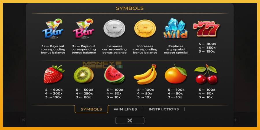 Fruit Cocktail Coin Chase automat za igre na sreću, slika 3