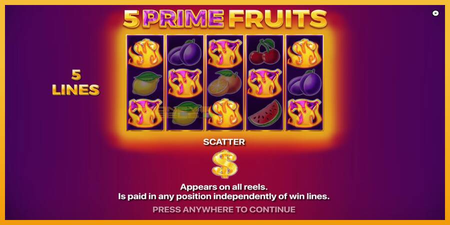 5 Prime Fruits automat za igre na sreću, slika 1