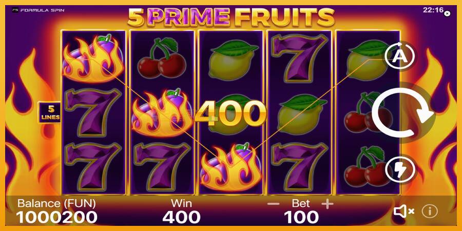 5 Prime Fruits automat za igre na sreću, slika 3