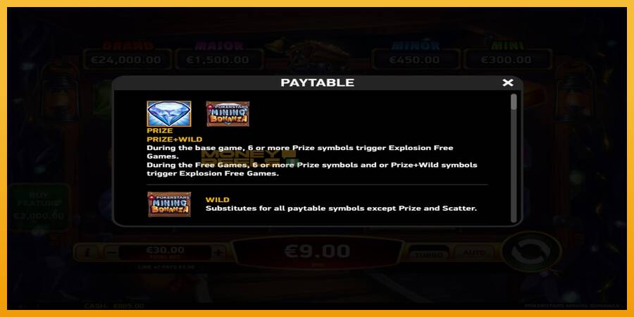 Pokerstars Mining Bonanza automat za igre na sreću, slika 4