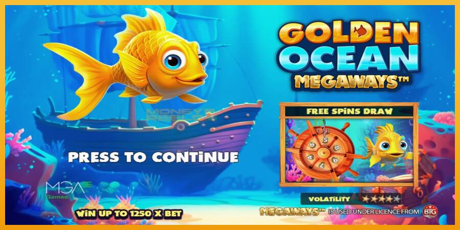 Golden Ocean Megaways automat za igre na sreću, slika 1