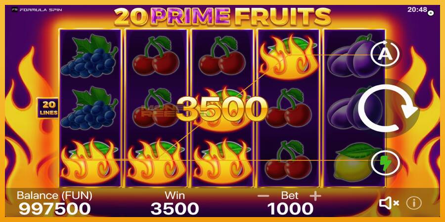 20 Prime Fruits automat za igre na sreću, slika 2