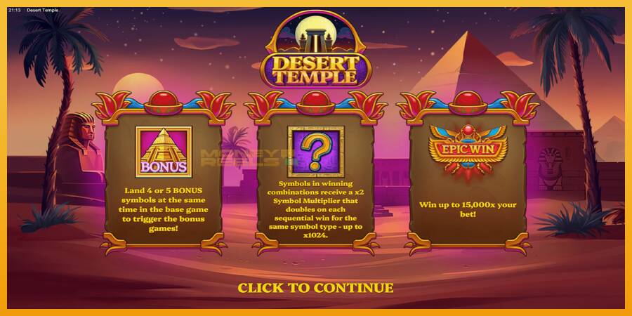 Desert Temple automat za igre na sreću, slika 1