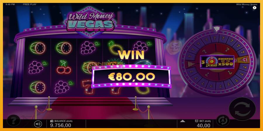 Wild Money Vegas automat za igre na sreću, slika 4