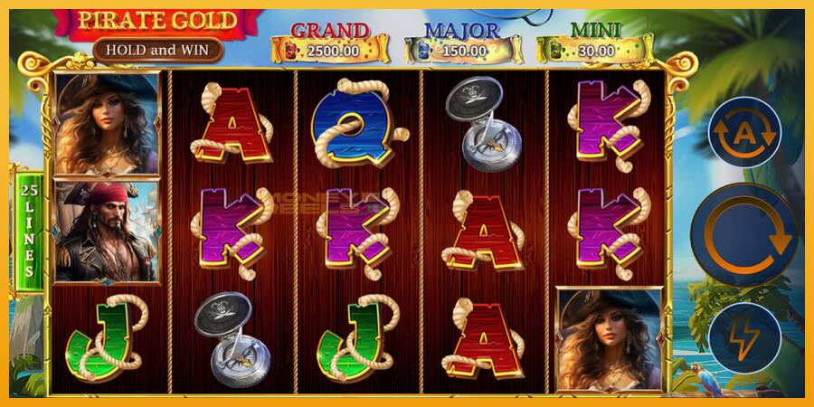 Pirate Gold Hold and Win automat za igre na sreću, slika 2