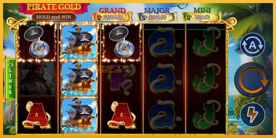 Pirate Gold Hold and Win automat za igre na sreću, slika 3