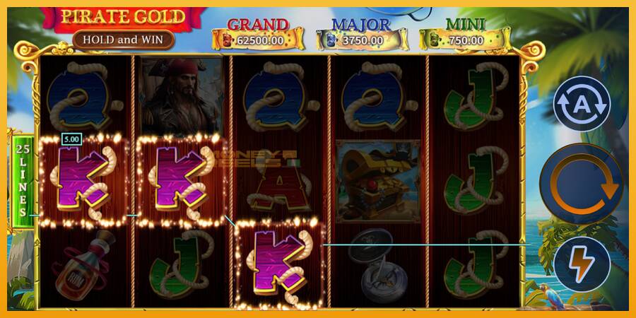 Pirate Gold Hold and Win automat za igre na sreću, slika 4