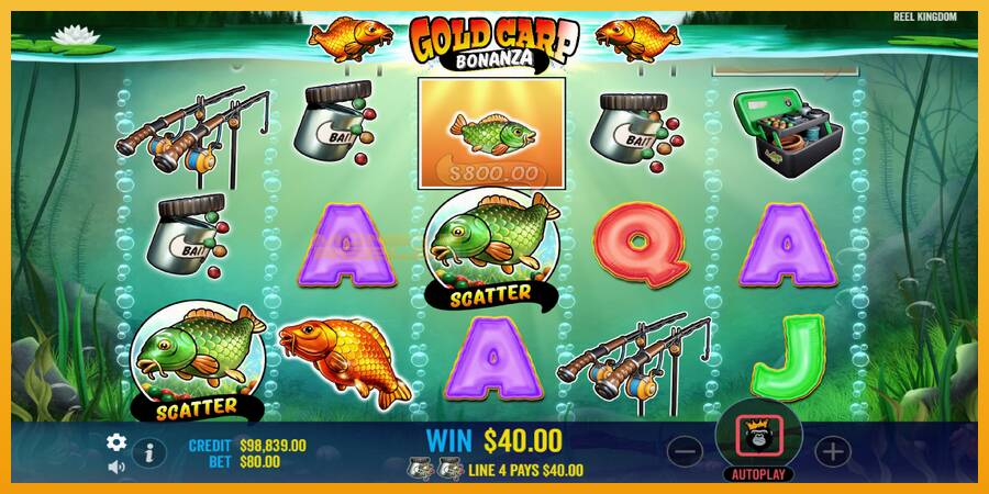 Gold Carp Bonanza automat za igre na sreću, slika 3