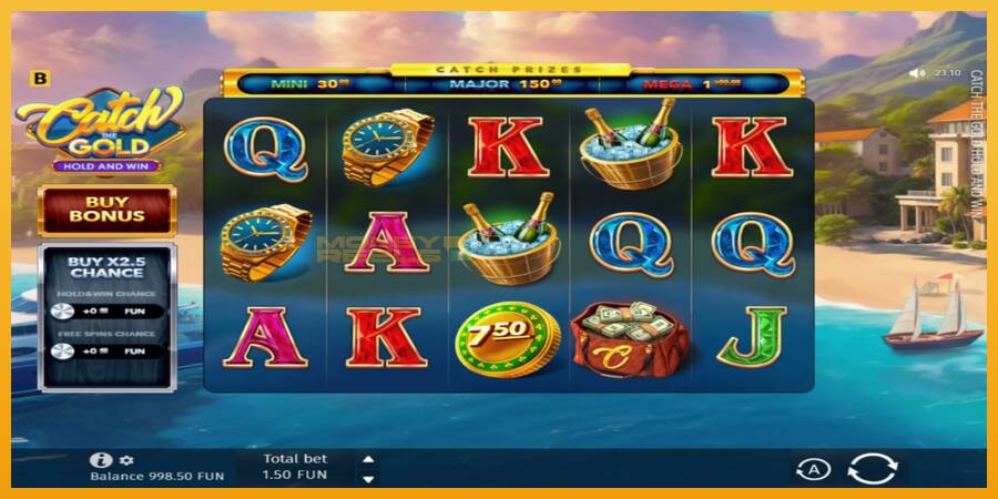 Catch The Gold Hold and Win automat za igre na sreću, slika 2