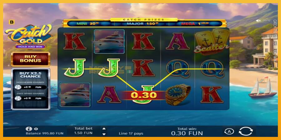 Catch The Gold Hold and Win automat za igre na sreću, slika 3