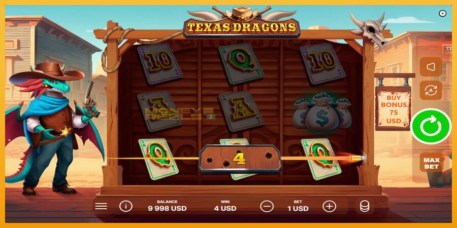 Texas Dragons automat za igre na sreću, slika 4