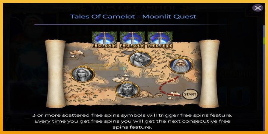 Tales of Camelot - Moonlit Quest automat za igre na sreću, slika 5