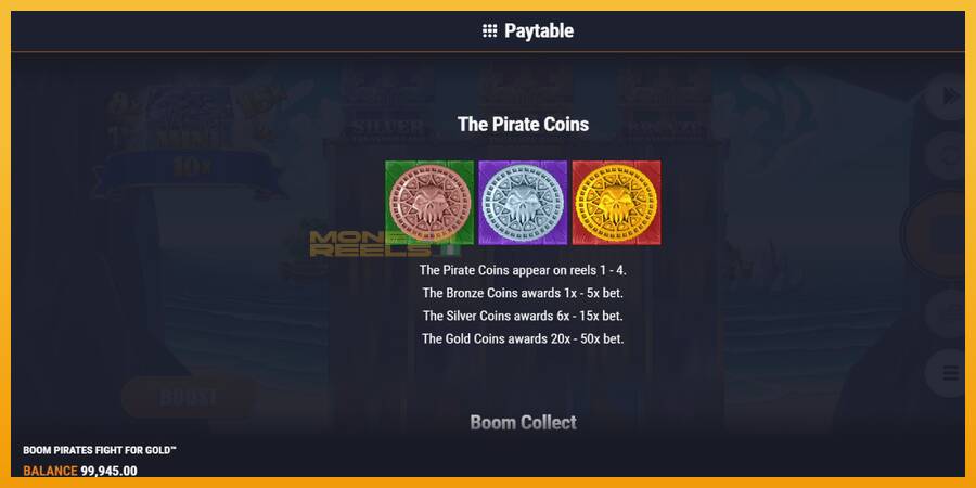 Boom Pirates Fight for Gold automat za igre na sreću, slika 5