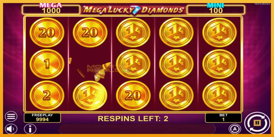 Mega Lucky Diamonds Hold & Win automat za igre na sreću, slika 3