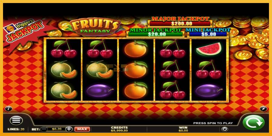 Fruits Fantasy automat za igre na sreću, slika 2