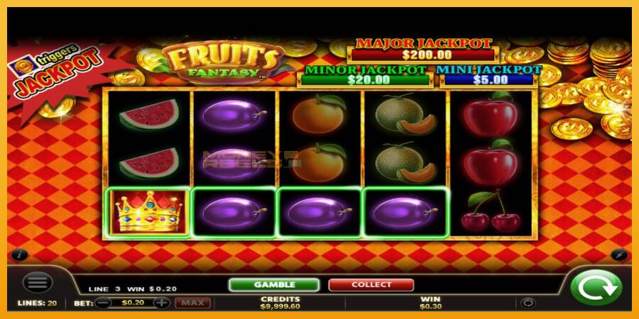 Fruits Fantasy automat za igre na sreću, slika 3