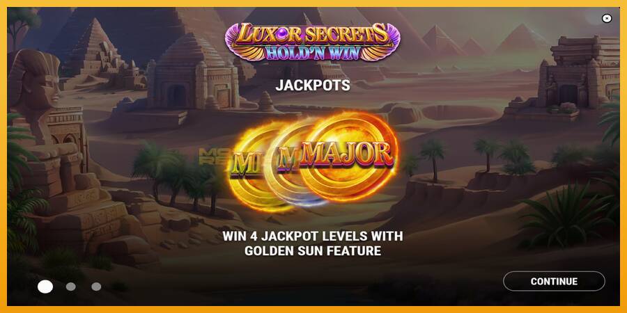 Luxor Secrets Holdn Win automat za igre na sreću, slika 1